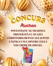 Castiga 5 vouchere MyCLUB Auchan, fiecare în valoare de 500 lei, încărcate direct pe cardul de fidelitate