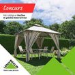 Castiga un pavilion de grădină perfect pentru momentele de relaxare în zilele călduroase