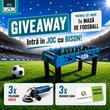 Castiga mese de foosball Bison, polizoare unghiulare Bosch sau vouchere Econstrukt