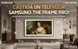 Castiga un televizor Samsung Neo QLED The Frame Pro împreună cu rama Raba Teak